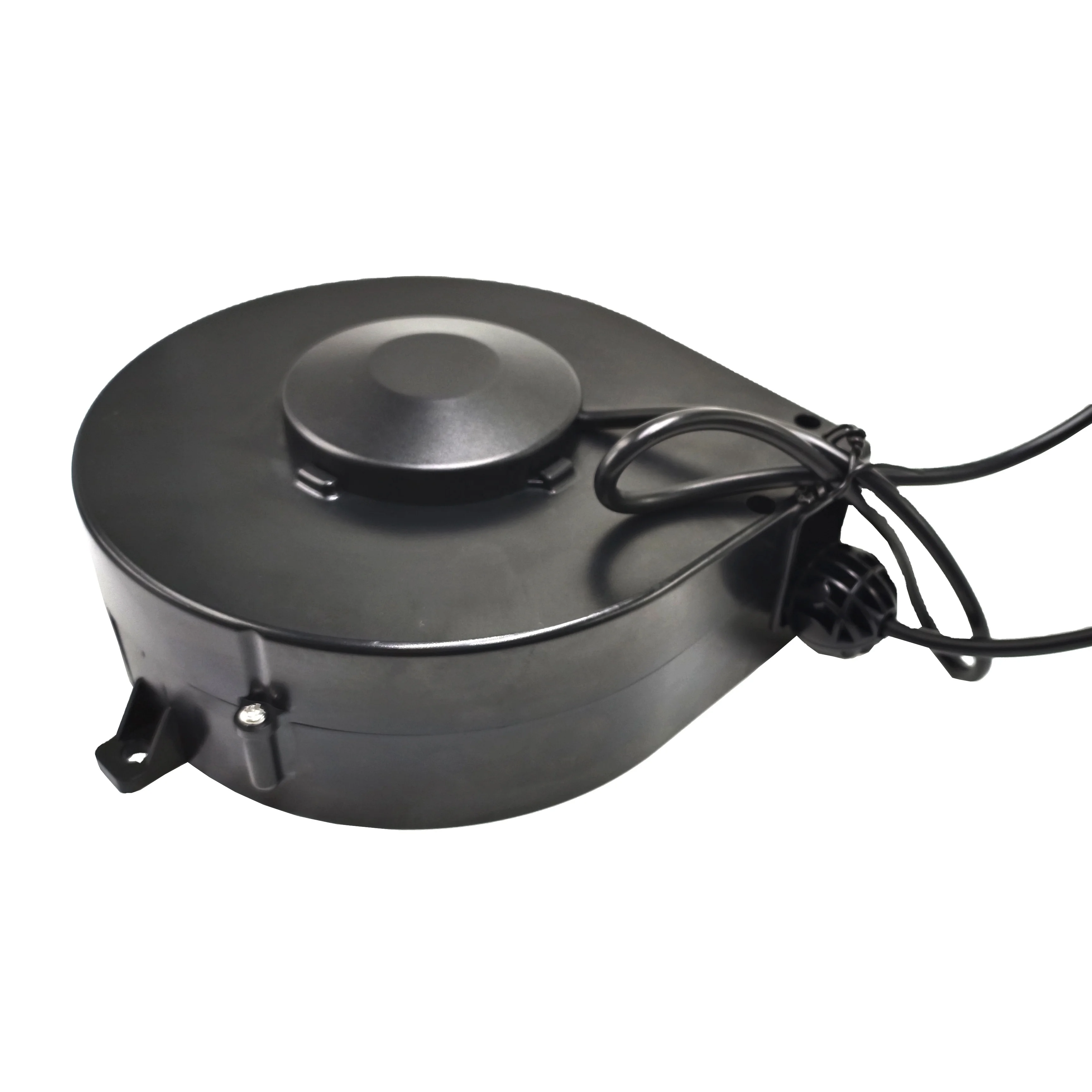 Black Small 5M Spring Loaded Automatic Retractable Ethernet Cable Extension Cord Reel