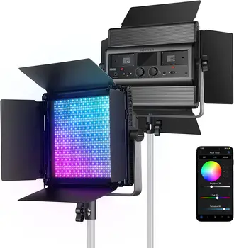 Neewer RGB1200 60W RGB LED Video Light Supports APP & 2.4G Remote Control, 22000 Lux/0.5m 360 Full Color RGB CRI 97+