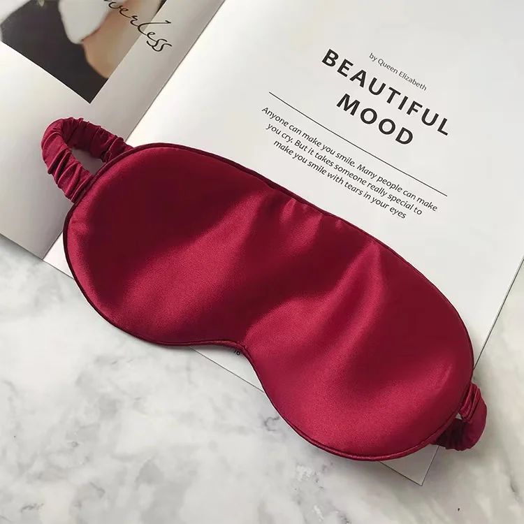 16 19 22mm Custom Wholesale Silk Sleep Eye Mask Mulberry Silk Eye Cover