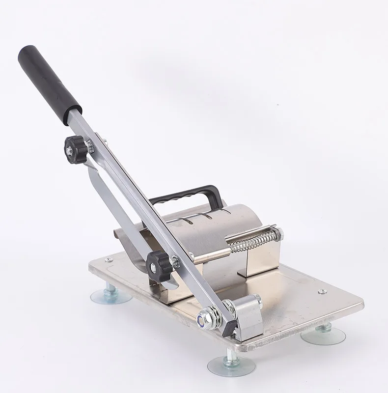 Factory Outlets Food Cutter Stainless Steel Vegetable Cutting Tools Manual Frozen Meat Slicer