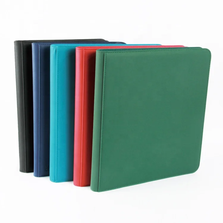 Large Custom Print Protected Zippered Oversized Trading Card Binder 12 Pocket