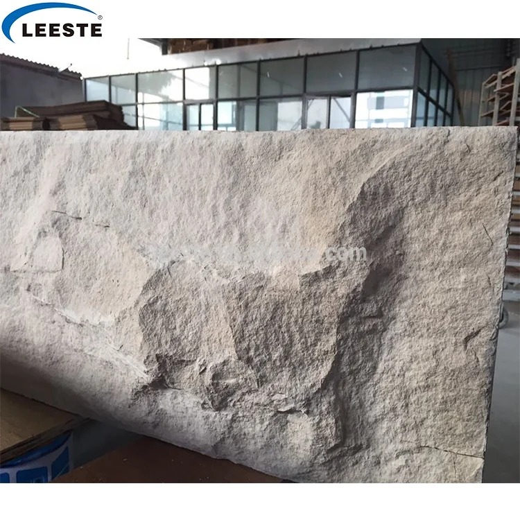 Popular Natural Wall Cladding Split Cream Limestone Tile