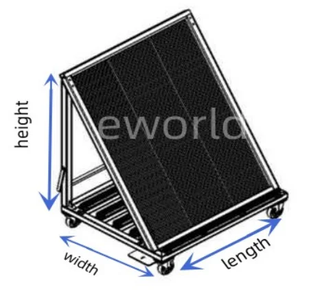 Factory Customize Harp Rack Glass Trolley Glass Storage Rack Used for Insulated Glass