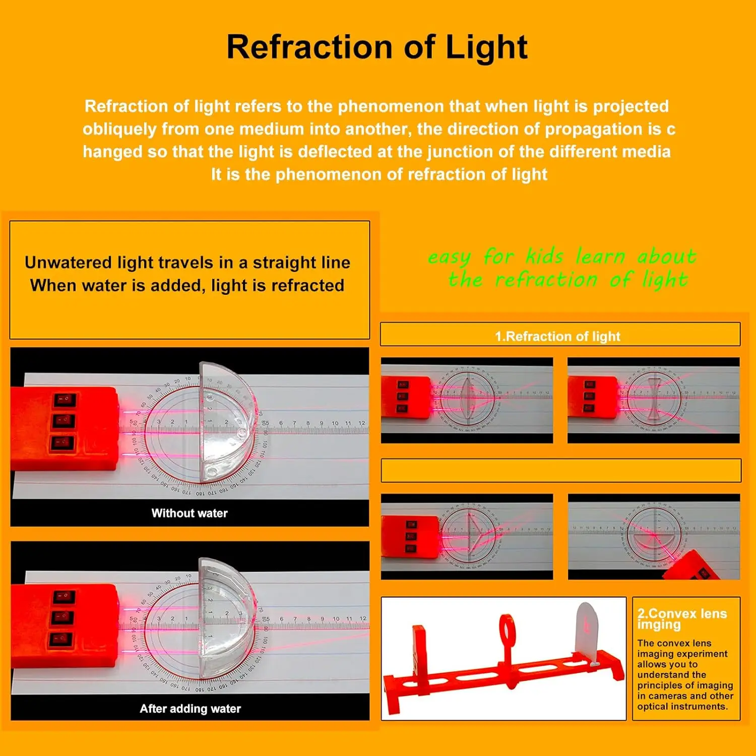 Optics Experiment Set Light Convex Lens Small Hole Imaging Experiment Three Light Optics Learning Educational Science Kits