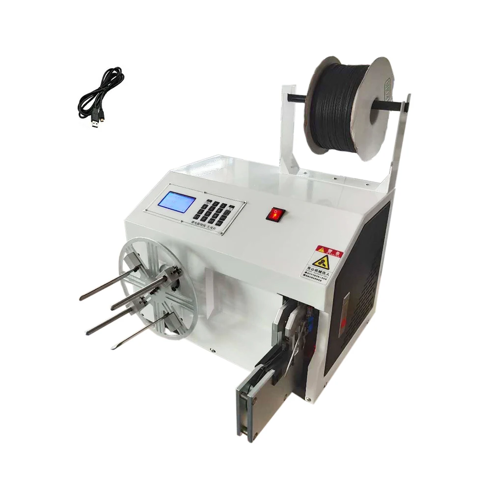 Factory Directly Automatic Winding and Binding Machine with Cable Tie Tying for Data  Cable Power Cord