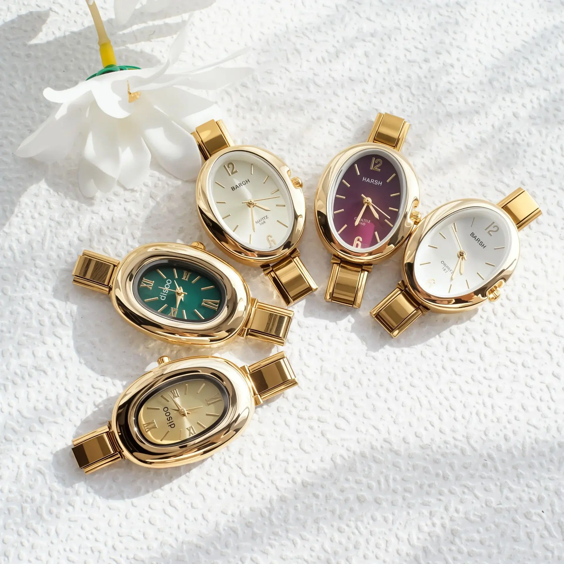 Cross-border Best-selling Modular Bracelet Watch Unisex Quartz Stainless Steel Eco-friendly Wholesale European American Bracelet