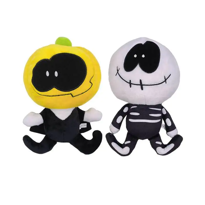 cm New Products New Friday Night Funkin Custom Skid And Pump Plush Toy Doll Buy Soft Spooky Month Skid Pump Boyfriend Whitty Lemon Demon Monster Pillow Friday Night Funkin Plush Toys Spooky