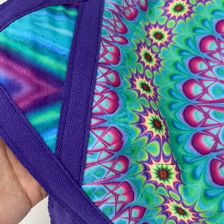 Original Design Flow Star 18-26"double-side Print Spin Dapo Star Handkerchief Flyper Trippy for Fun
