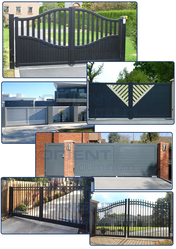 Buy Modern Strong Fence Iron Block Metal Gate Custom
