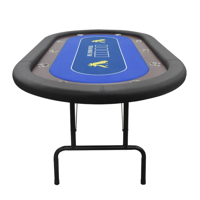 YH 10 мест Техасский покерный стол для казино складной покерный стол с мягкими направляющими и держателями стаканов