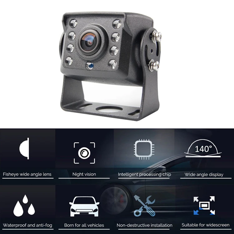 140 Degree Garbage Truck Trailer Taxi Backup Parking Cam Reversing Camera Wide Angle manufacture