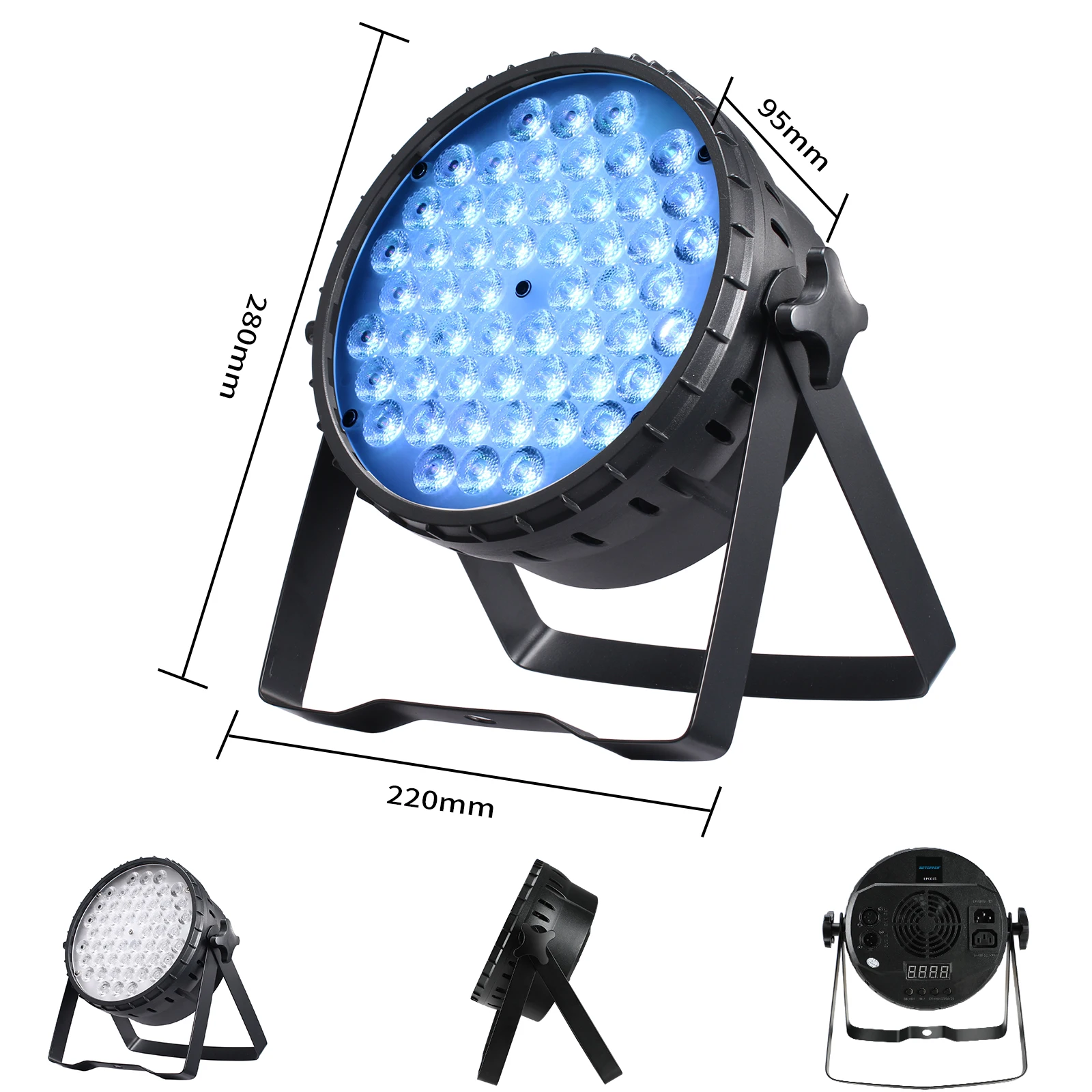 Big Dipper LPC015 54*3W RGB 3-in-1 LED Stage Par Light, 50,000