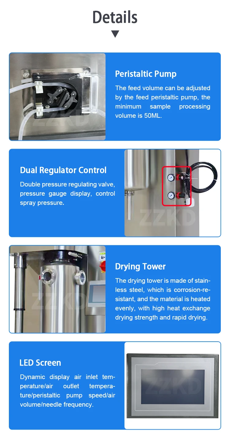 2021 Small Mini spray dryer machine for Milk