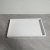 Vassoio a bordo dritto colore bianco