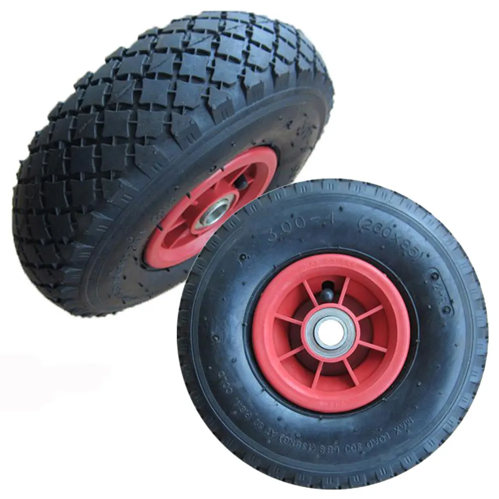 10*3.00-4 Rubber Wheel Pneumatic Wheel with Plastic Rim for Hand