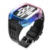 pin buckle-purple blue gradient case-black strap