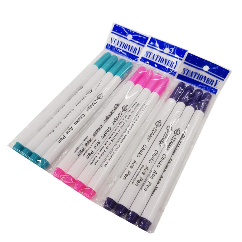 Водостираемые маркеры для маркировки ткани Исчезающие чернильные тканевые водорастворимые ручки