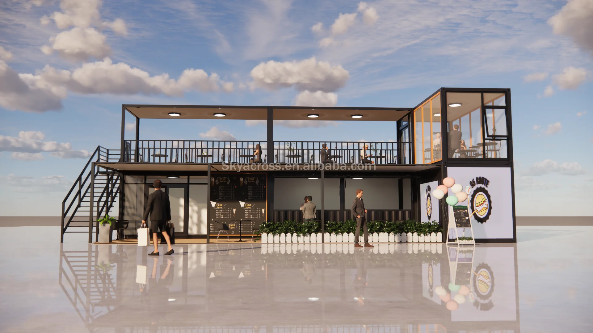 Modular Shipping Container Restaurant - 40ft Container