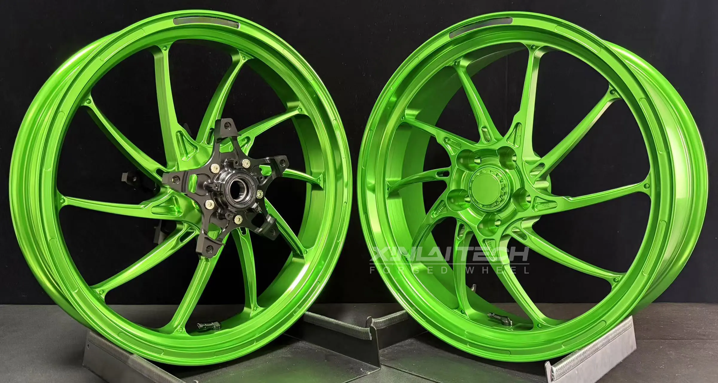 Custom Forged Motorcycle Wheels for Kawasaki Ninja H2 17 Inch CNC Forged Billet Aluminum Rims Anodized Motorcycle Alloy Wheels - Image 5