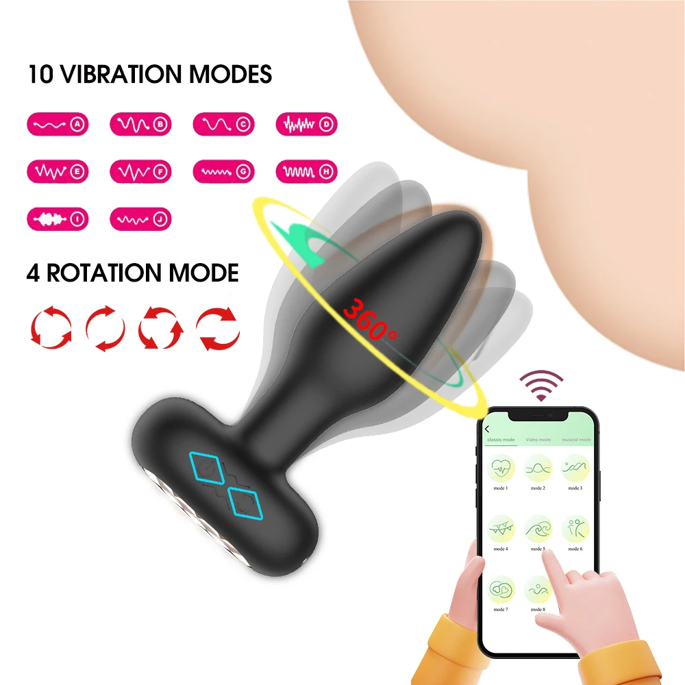 Wholesale APP Control Male Anal Plug 10 Vibration Modes Anal Sex Toy  Prostate Massager Vibrador Anal For Men Thrusting From m.alibaba.com