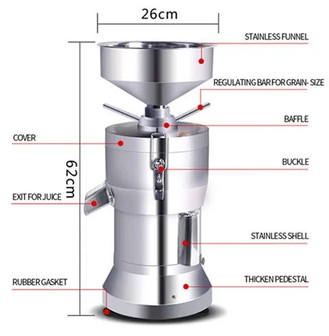 2024 Latest Version tiger Milk Nuts Machine Soybean Grinding Machine