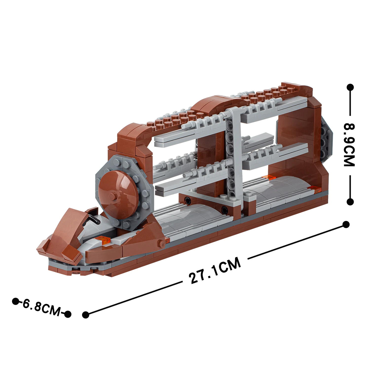 MOC2007 Space Battle Droid Transporter Wars Movie Action Bricks Creative Military Building Blocks Educational Toys for Kids Gift