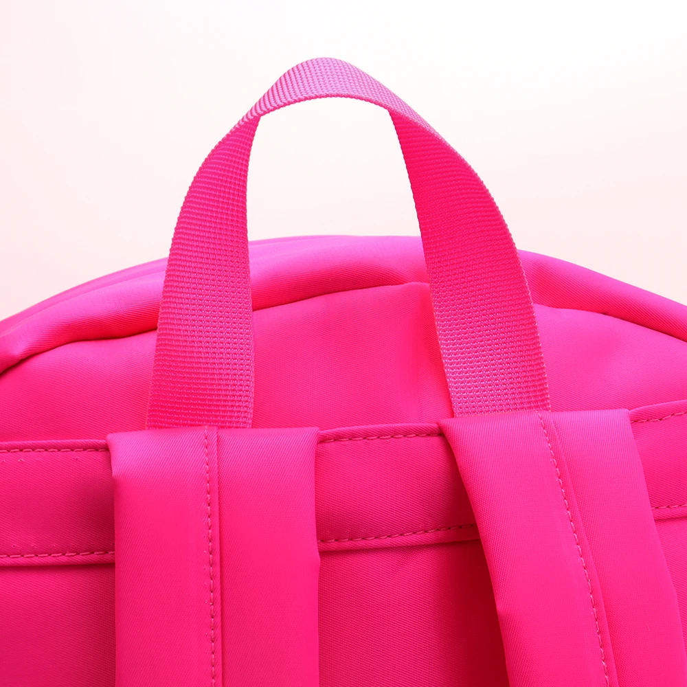 Large Capacity Customizable Logo Travel Storage Bag Macaron Candy Color New Hot Pink Nylon