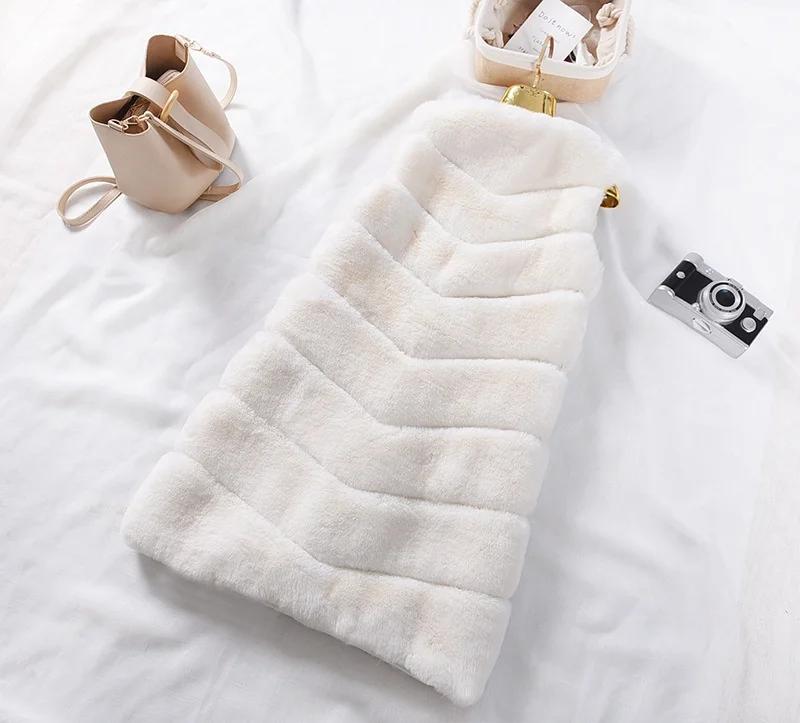 Заводская цена, оптовая продажа, зимний модный жилет из лисьего меха, женский роскошный модный осенний меховой жилет на заказ