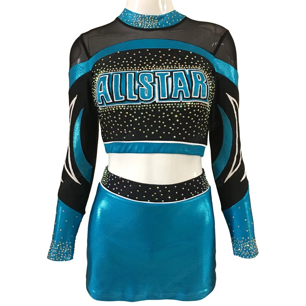 Kidsport Cheer Bling Fitted Shirt with Rhinestone Logo - Glitterstarz