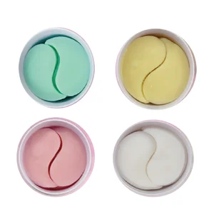 Custom Korean Collagen Peptides Real Deep Hydrating Overnight Eye Mask Patches Anti-Wrinkle Lifting Brightening Hydrogel Sheet