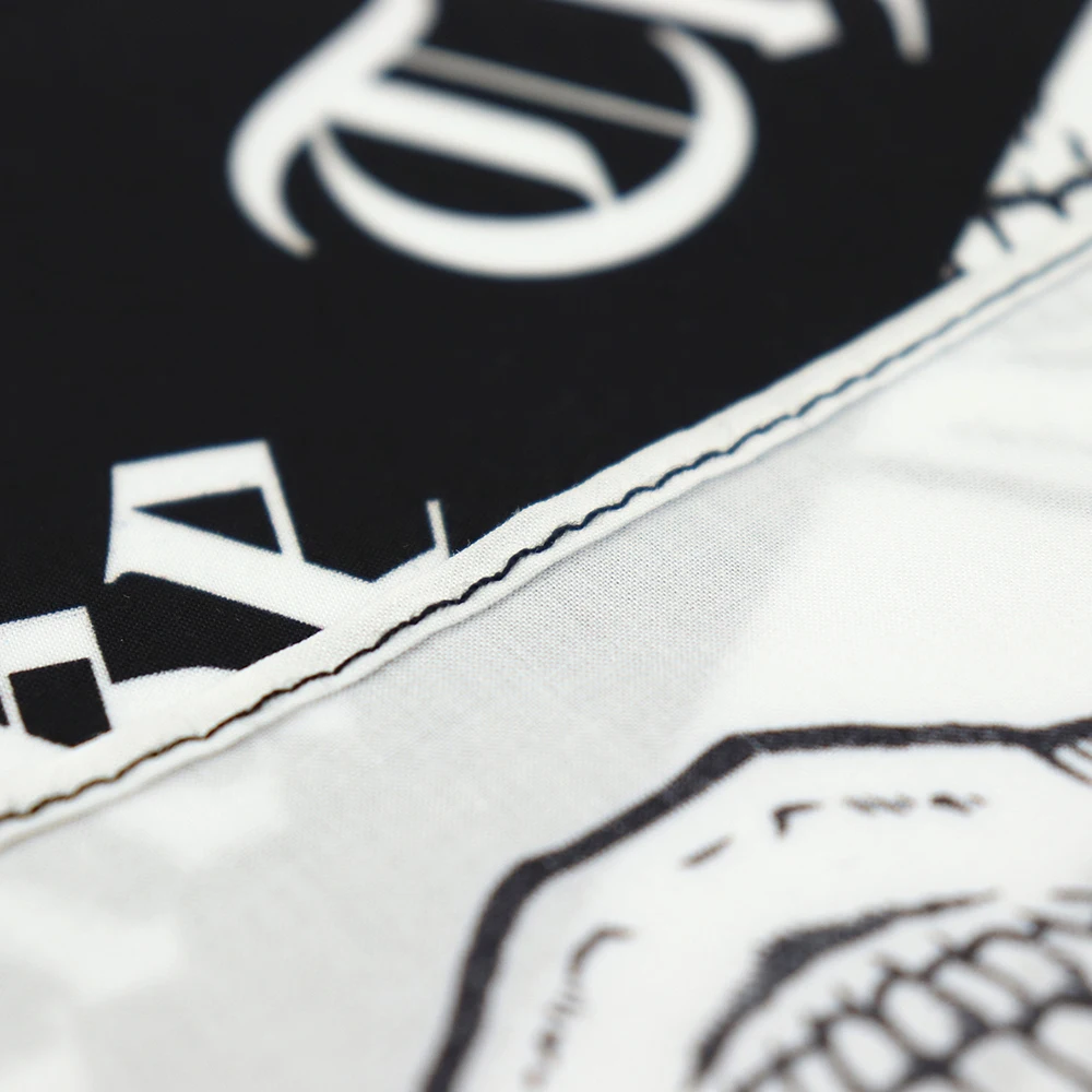 Black White Novelty Slogan Logo Custom Digital Printing Adult Skull ...