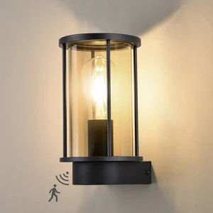 Vertak Hot Sale Waterproof IP44 Bright Solar Powered Outdoor Wall Lights Modern E27 Wall Lights for Garden Patio Deck