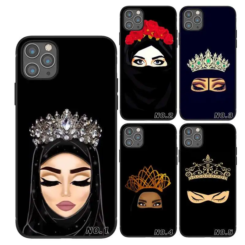Muslim Islamic Gril Eyes luxury phone case for iPhone 6s 6plus 7 8 X XS XR 11 11Pro 11Pro Max Case