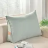 Mélange de coton et lin vert gazon et arbre, style sans boutons