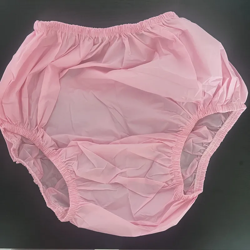 Custom Adult Waterproof ABDL PVC EVA Vinyl TPU Diaper Pant Inconvenient Leak-proof Training Plastic Rubber Cover Pants