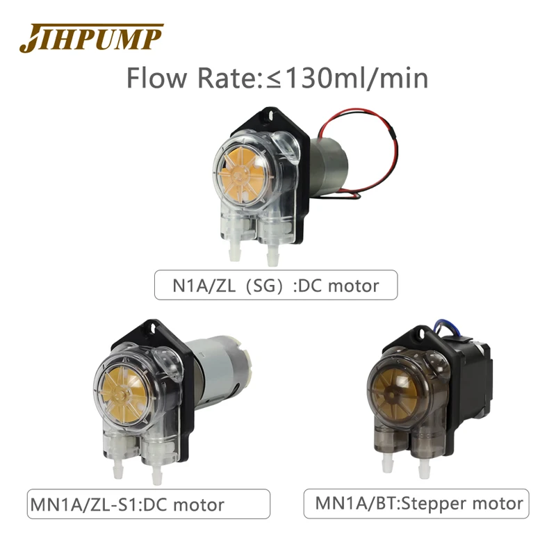 JIHPUMP MN1A Series Medical Chemical Detergent Peristaltic Dosing Pump 30W Power for Wastewater Treatment Irrigation Agriculture