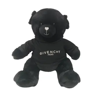 Wholesale Custom Black Teddy Bear with New Design Cute Unisex Sitting Posture Soft Cotton PP Cotton Filling Gift