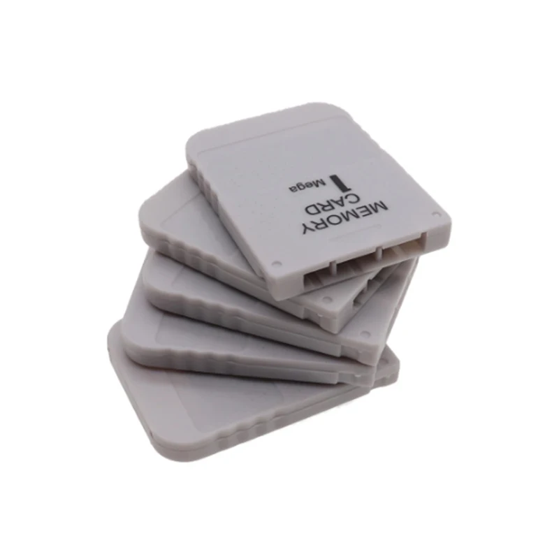 PS1 Memory Card 1 Mega Memory Card for PS 1 PS1 PSX Game Useful Practical Affordable White 1M 1MB
