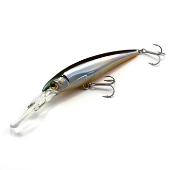 Stocked Big Game Fighter 120mm 32g Diving 5m Float Trolling Fishing Lure Minnow 1PC Wire Thru Saltwater Fishing Lure