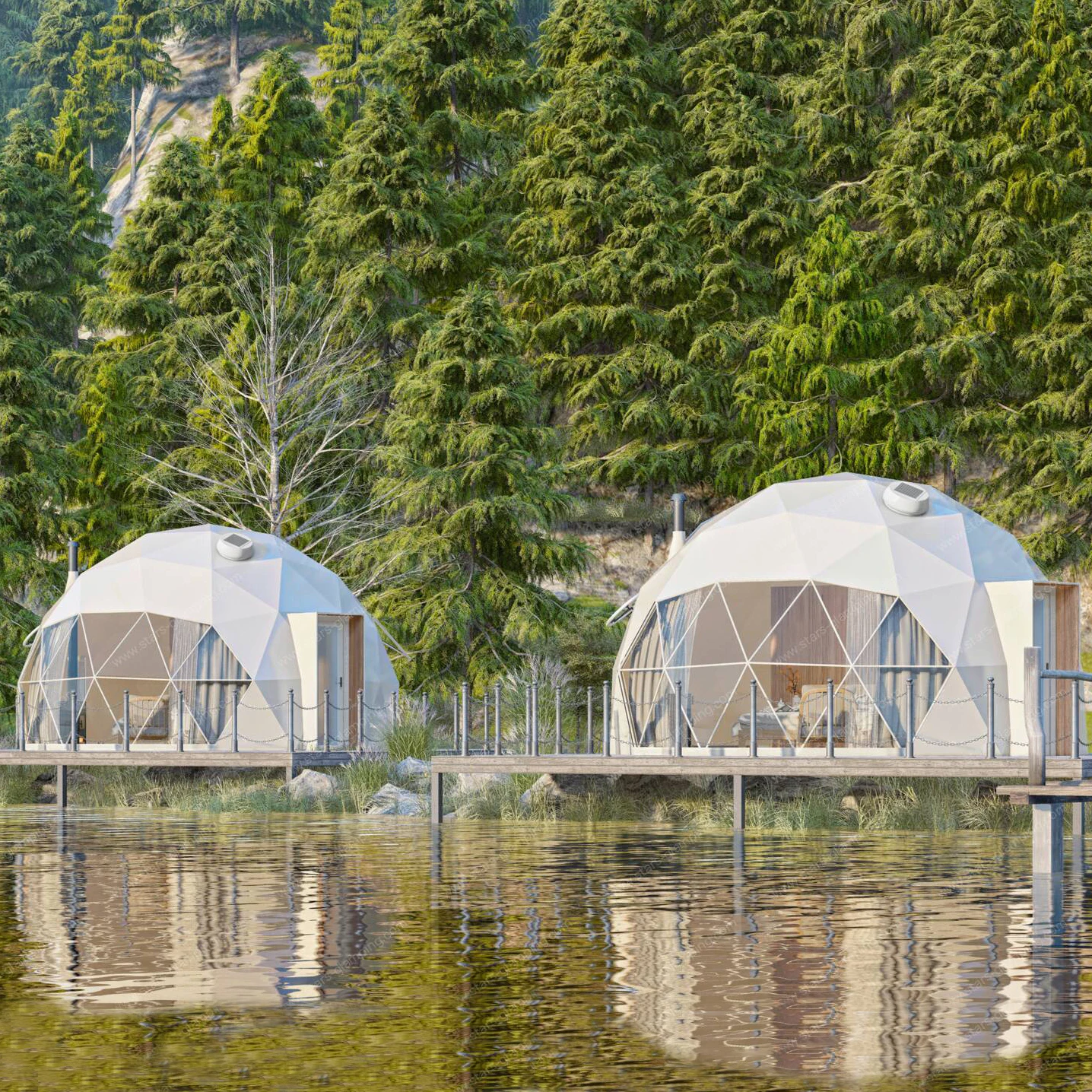 2 Storey Pod Outdoor Waterproof Camping - Luxury Glamping
