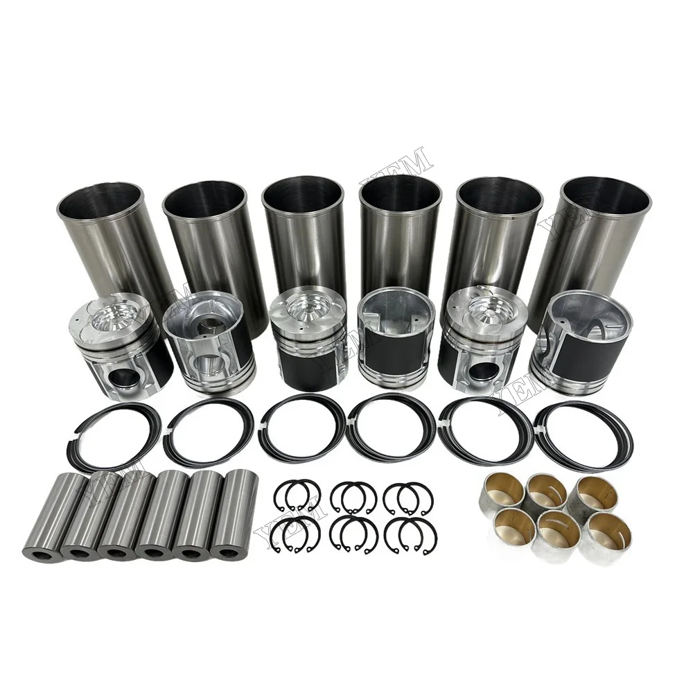 Cylinder Liner Kit Compatible for Doosan / for Develon DE08 Engine Parts Manufacturer 3