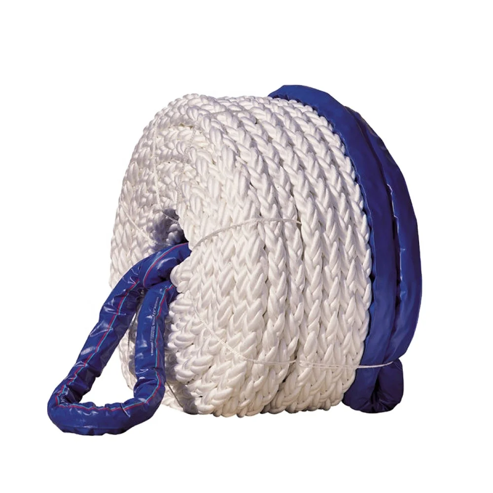 Wholesale High Stretch Polypropylene 8 Strand Boat Ships Used Marine Mooring Rope