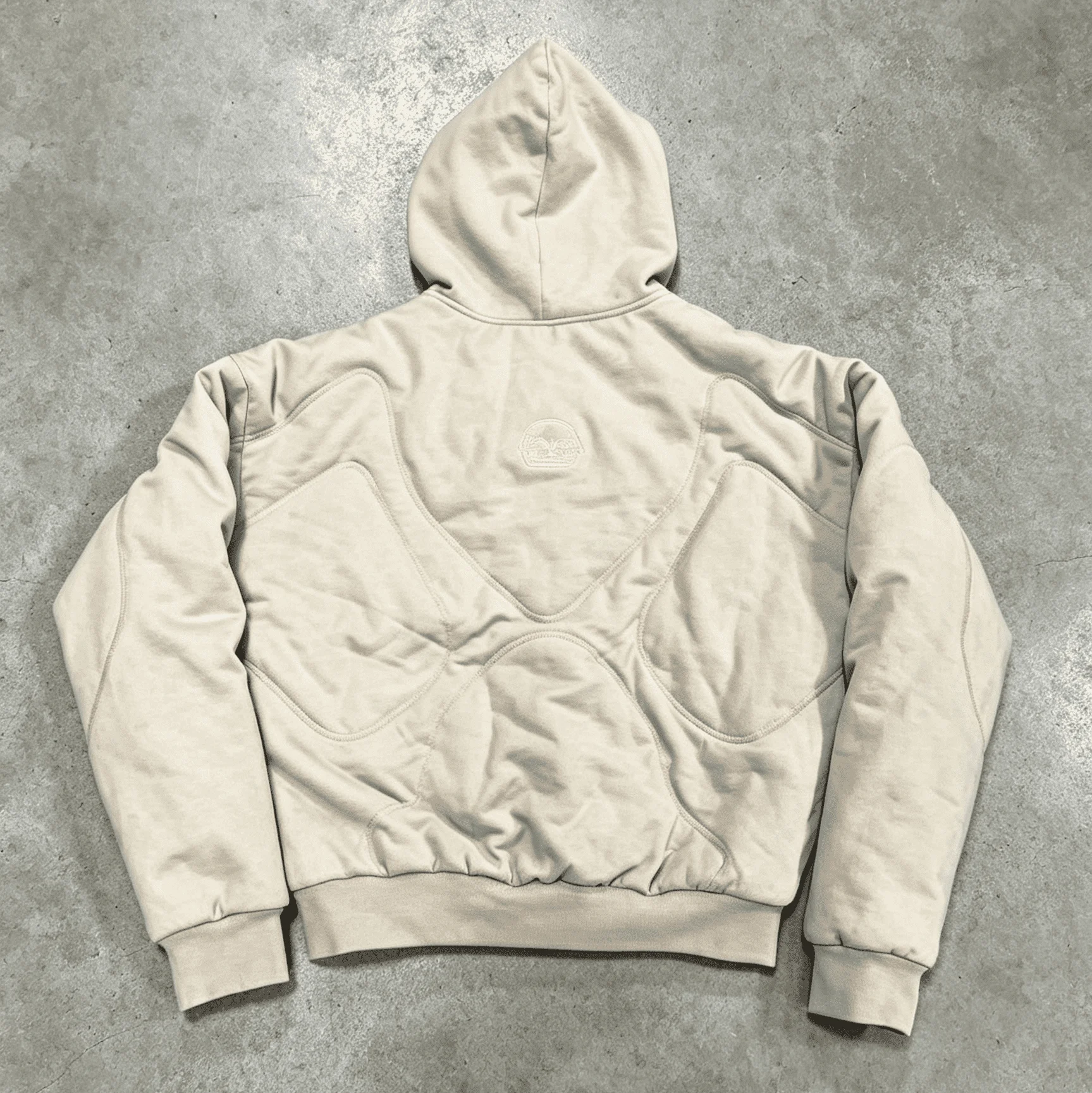 Custom High Quality Towel Embroidered Hoodie 420 Gsm Heavy Weight French Terry Retro Grey Pullover Men's Hoodie gallery 3