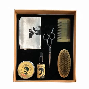 2026 Natural Beard Oil and Handmade Beard Grooming Kit for Men Beard and Mustache Care with Sandalwood Comb