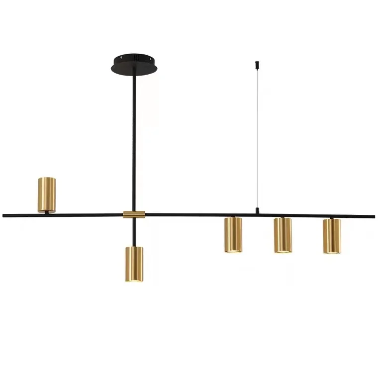 Modern Led Chandeliers Hanging Lamps Lighting Kitchen Dining Room Fixture Luminaire Lustres Golden Light Metal Home Decor Lights