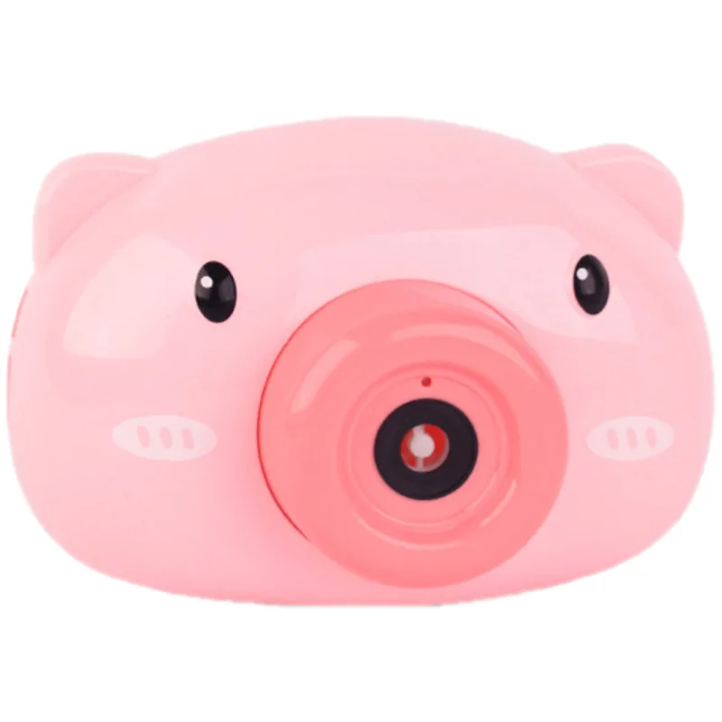 Летняя уличная Автоматическая электрическая выдувная игрушка, милая мультяшная машинка для пузырей из свиней, камера для детей