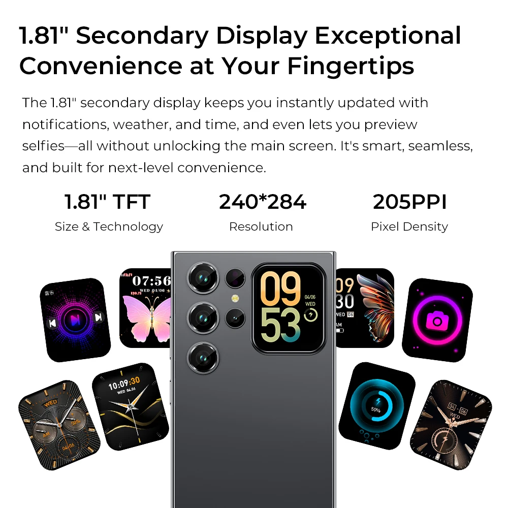 OUKITEL C62 PRO Dual Screen Smartphone, 6.88