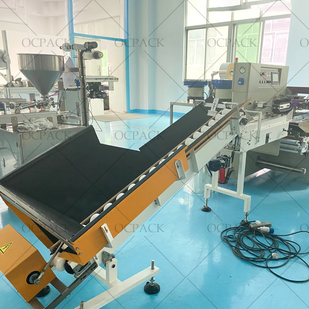 Automatic Fruit Persimmon Packing Machine for Tangerine Lemon Orange Flow Packing Machine