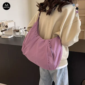 2026 New Lightweight Solid Color Lightweight Tas Wanita Polyester Daily Life Bags for Women Crossbody Bag Women
