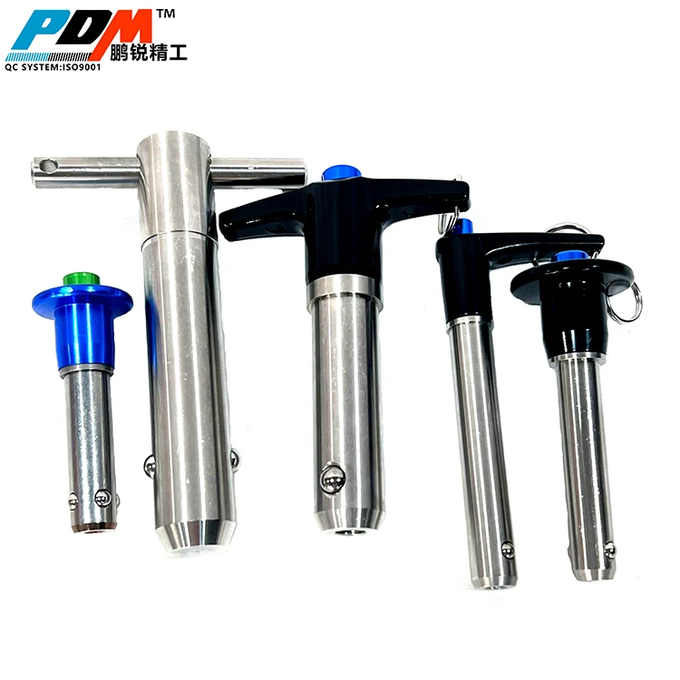 stainless steel ball lock pin T handle quick release ball lock pin ...
